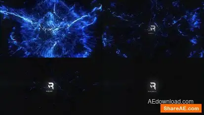 Explosion Particles Logo Logo Stings template preview