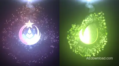 Explosive Particles Logo Reveal Logo Stings template preview