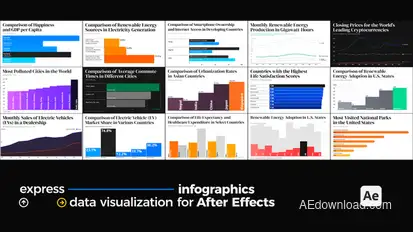 Express Infographics - Data Visualization for After Effects Infographics template preview