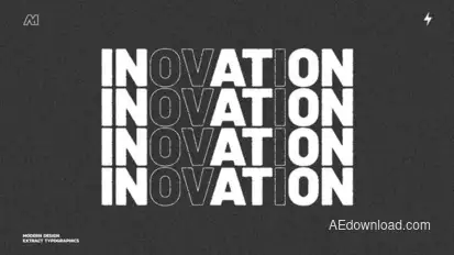 Extra Typography | After Effects Titles template preview