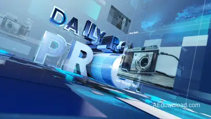 Extreme 3D Typography Politic Title Opener Video Displays template preview