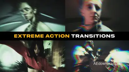 Extreme Action Transitions | After Effects Elements template preview