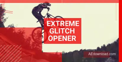 Extreme Glitch Opener Openers template preview