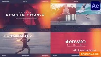 Extreme Sport Promo for After Effects Openers template preview
