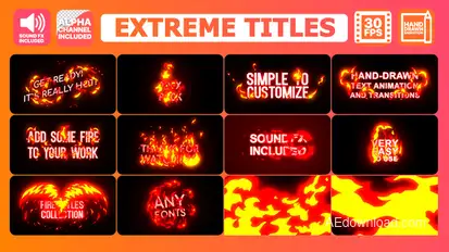 Extreme Titles | After Effects Titles template preview