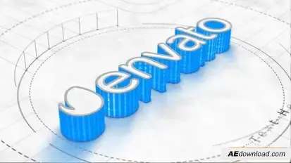 Extrude Logo Reveal Logo Stings template preview