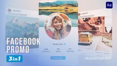 Facebook Promo | 3 in 1 Elements template preview