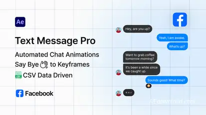 Facebook Text Message Pro Elements template preview