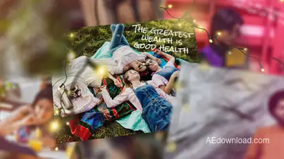 Fairy Lights Moments Slideshow Openers template preview