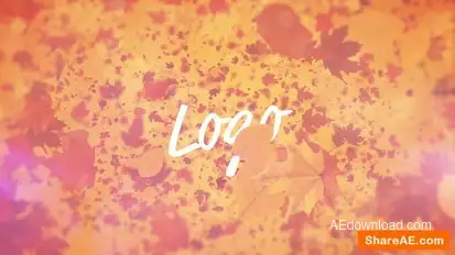 Falling Leaves Logo Reveal Logo Stings template preview