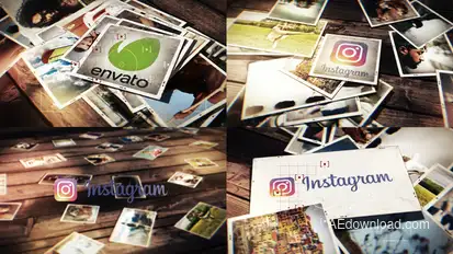 Falling Photos Logo Reveals Bundle Logo Stings template preview