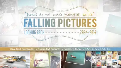 Falling Pictures Video Displays template preview