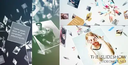 Falling Slideshow Openers template preview