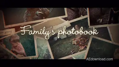 Family's Photo Book Video Displays template preview