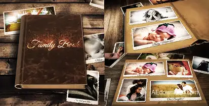 Family Book Video Displays template preview