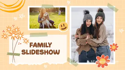 Family Slideshow Video Displays template preview