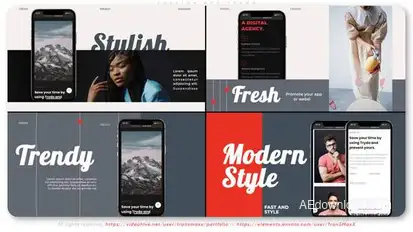 Fashion APP Promo Product Promo template preview
