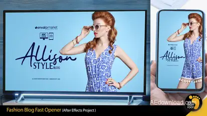 Fashion Blog Fast Opener broadcast-packages template preview
