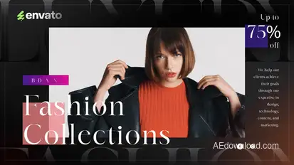 Fashion Collection Promo Video Displays template preview