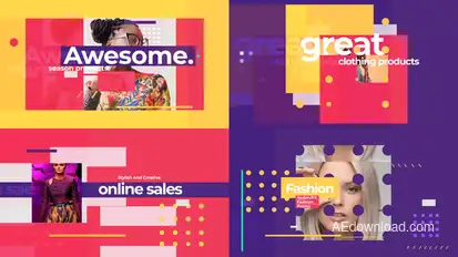 Fashion Colorful Intro Product Promo template preview