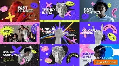 Fashion Colorful Opener Openers template preview