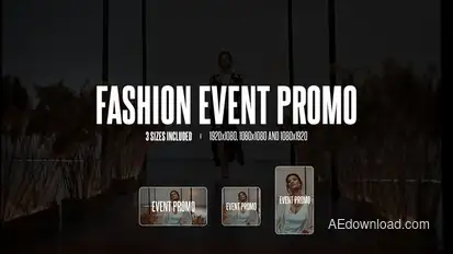 Fashion Event Promo Video Displays template preview