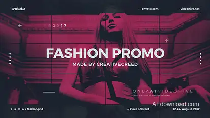 Fashion Event Promo / Dynamic Opener / Clothes Collection / Grid Slideshow / Backstage Openers template preview