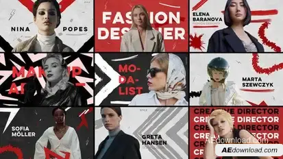 Videohive Fashion Freeze Frame Elements template preview