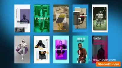 Fashion Instagram Stories Openers template preview