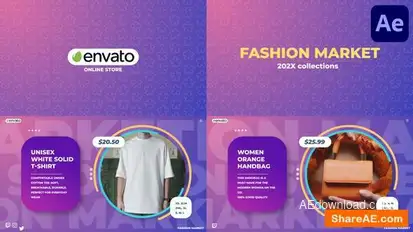 Fashion Market for After Effects Openers template preview