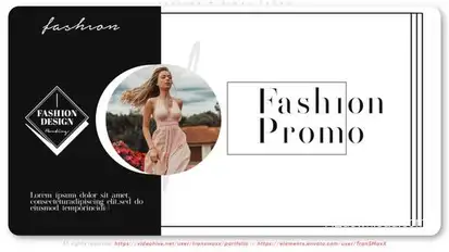 Fashion Minimal Promo broadcast-packages template preview