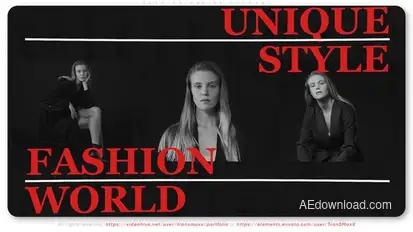 Fashion Online Journal broadcast-packages template preview