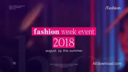 Fashion Opener Video Displays template preview