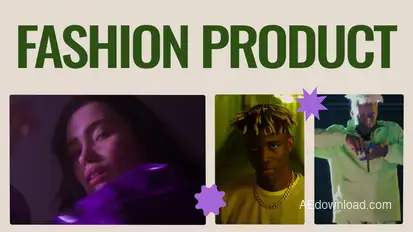 Fashion Product Presentation Video Displays template preview