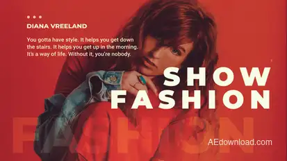 Fashion Promo Slideshow Video Displays template preview