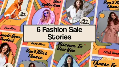 Fashion Sale Instagram Stories Elements template preview