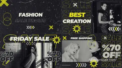 Fashion sale opener broadcast-packages template preview