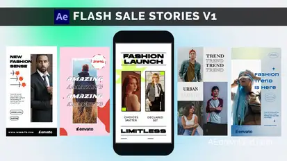 Fashion Sale Stories V1 - Marketing broadcast-packages template preview