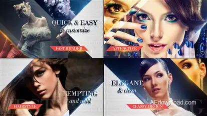 Fashion Slideshow Video Displays template preview