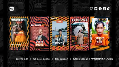 Fashion Week Instagram Reels Product Promo template preview