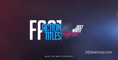 Fast Action Titles Titles template preview