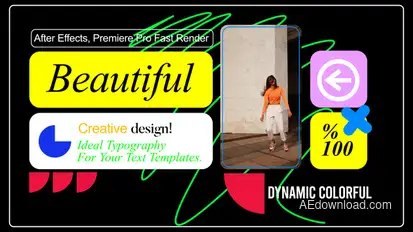 Fast Dynamic Typography Opener Titles template preview