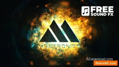 Fast Explosion Logo Reveal Logo Stings template preview