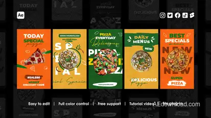 Fast Food Instagram Reels Product Promo template preview