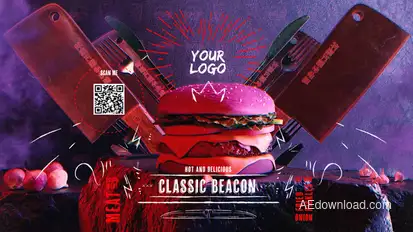 Fast Food Logo Reveal Logo Stings template preview