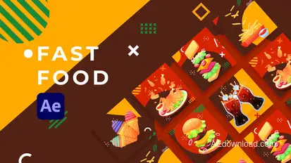 Fast Food Product Promo | After Effects Product Promo template preview