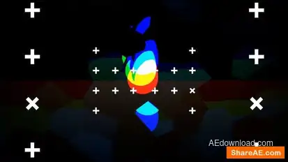 Fast Glitch Logo Stings template preview