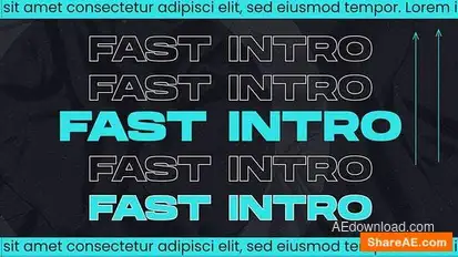 Videohive Fast Glitch Intro 43835693 Titles template preview