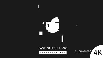 Fast Glitch Logo Logo Stings template preview
