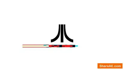 Fast Glitch Logo Logo Stings template preview